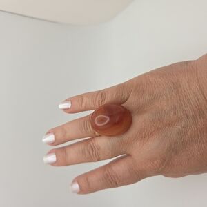 Chic Orange Stone Ring